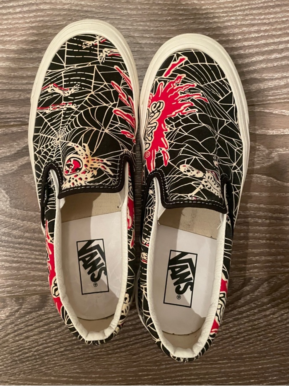 Vans Slip-On Sneakers 98 DX’ Anaheim Factory in Spiderweb Print